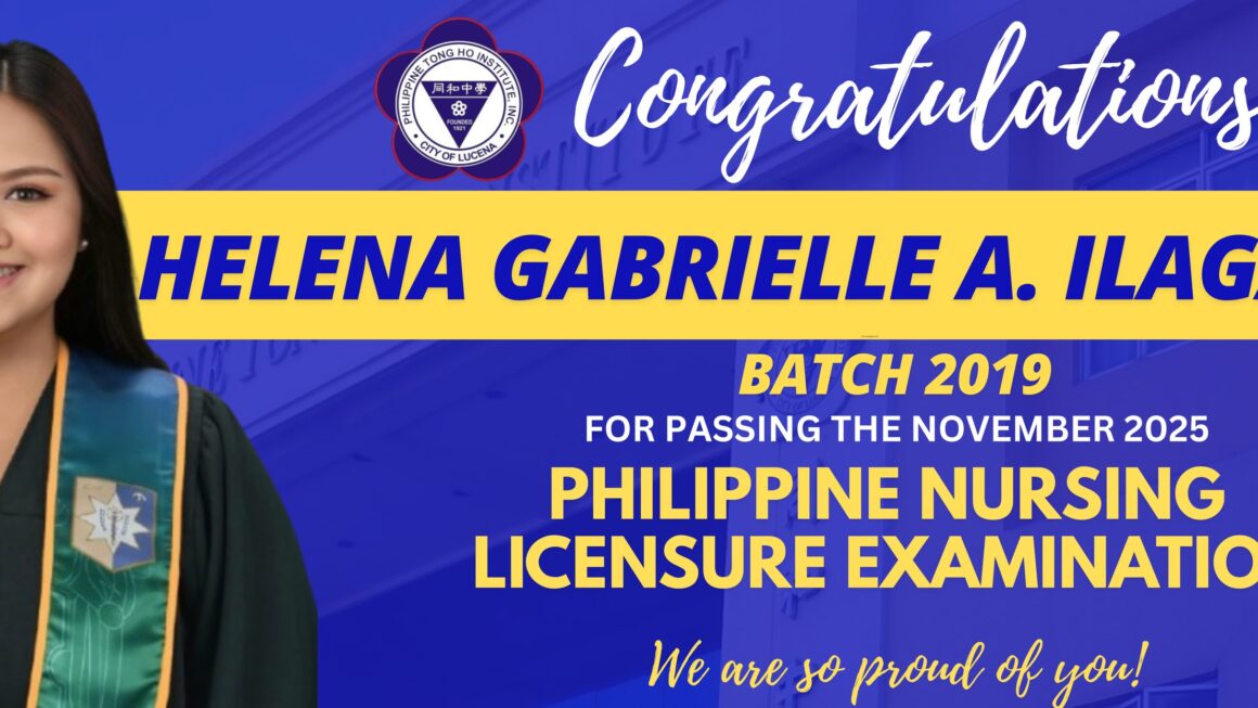 Hats off to HELENA GABRIELLE A. ILAGAN!